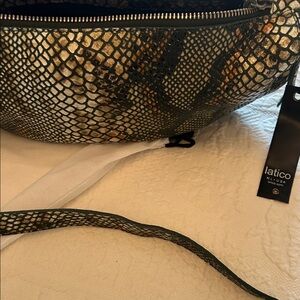 Latico Snake Print Crossbody Bag